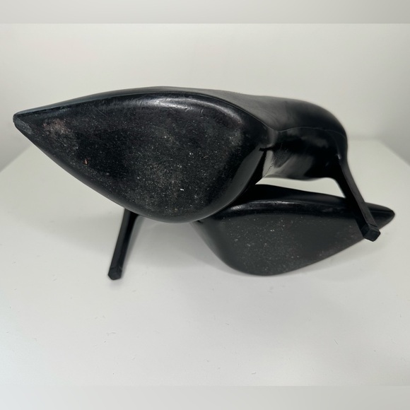 Yves Saint Laurent Paris Black Pumps Sz 38.5 - Picture 4 of 6